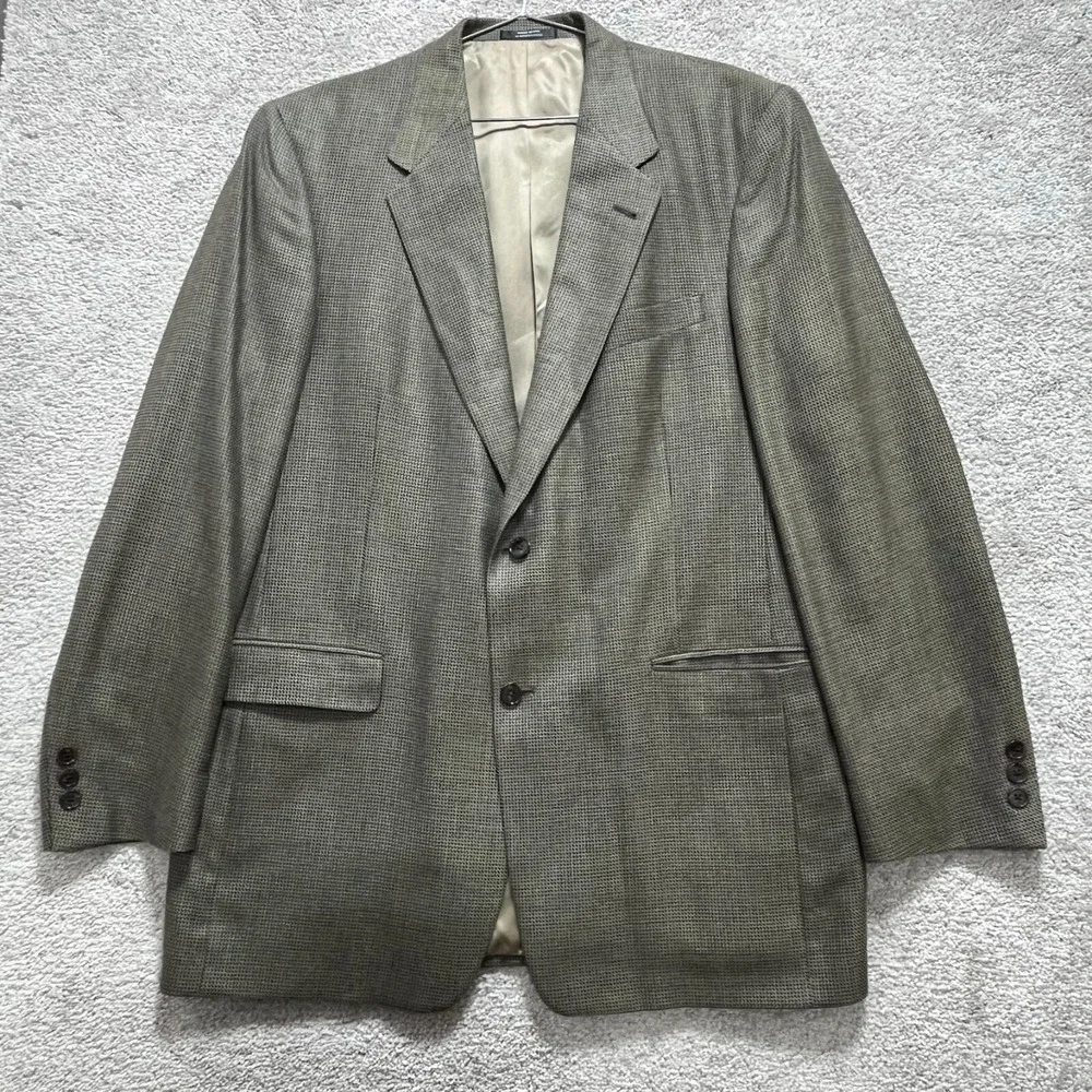 Hart Schaffner Marx  Blazer Men's 41 L Brown‎ Black  Dinner Sport Coat Nordstrom